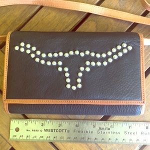 Montana Silversmiths Leather Long Horn bag